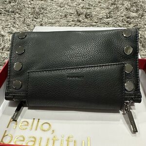 Hammitt Levy Wallet/Crossbody Black and Gunmetal